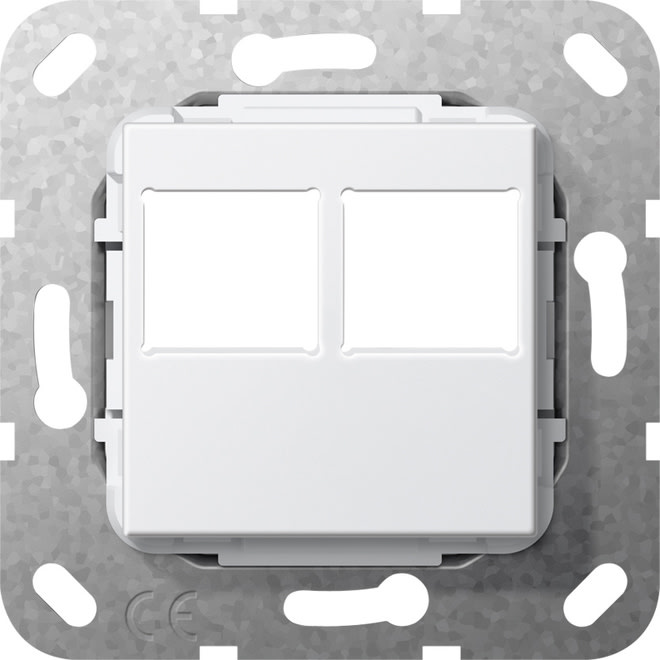 GIRA - GIR562903 MJ 2X PRESA LEXCOM COPERTURA BNC PURO