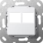 GIRA - GGI562903 MJ 2X PRESA LEXCOM COPERTURA BNC PURO
