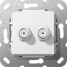 GIRA - GIR565103 SAT PRESA F 2X GENDER CHANGER MODULO BNC