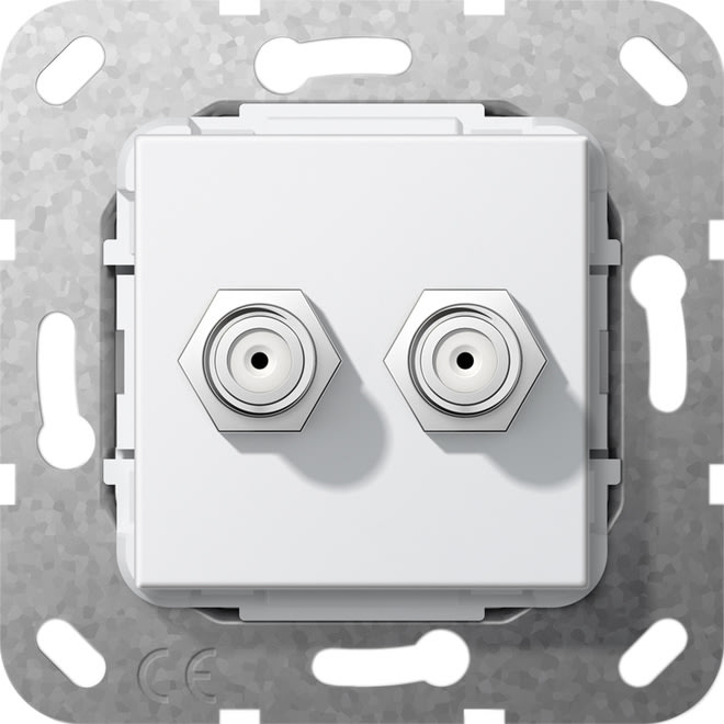 GIRA - GIR565103 PRESA SAT F 2-M CONN.