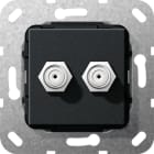 GIRA - GIR565110 SAT PRESA F 2X GENDER CHANGER MODULO NER