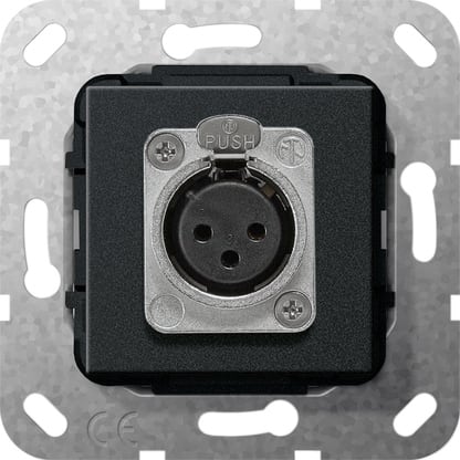 GIRA - GGI566710 PRESA XLR SERIE D MODULO NERO O