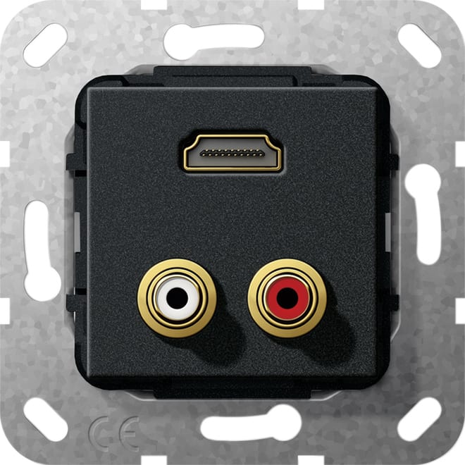 GIRA - GGI567310 RCA AUDIO HDMI CONN.