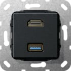 GIRA - GGI567810 HDMI USB 3.0 A G-CH MODULO NERO O
