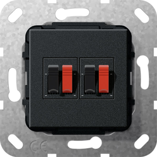 GIRA - GIR569310 COLLEGAM.ALTOPARL. 2X MODULO NERO O