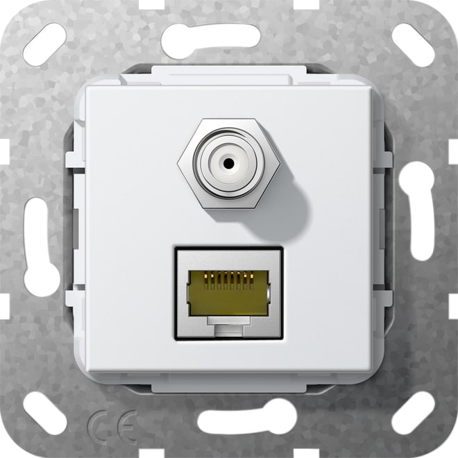 GIRA - GGI569703 MJ RJ45 CAT.6A 10 GB SAT F GENDER CH. MO