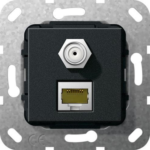 GIRA - GGI569710 MJ RJ45 CAT.6A 10 GB SAT F GENDER CH. MO