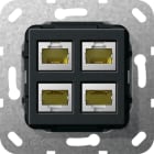 GIRA - GGI569810 MJ RJ45 CAT.6A 10 GB 4X GENDER CH. MODUL