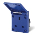 SCAME PARRE SPA - SCA570.2041 PRESA INCASSO BS1363 13A BLU (FL.50X60)