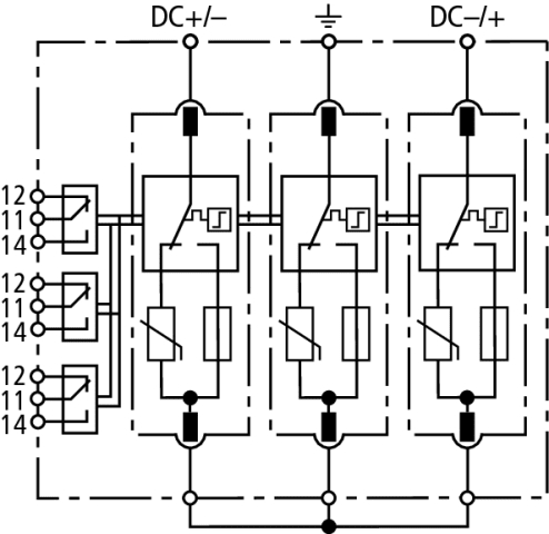 DEHN ITALIA SPA - DEH952525 SPD T2 FV FINO A 1500V FUSE INTERNO CON