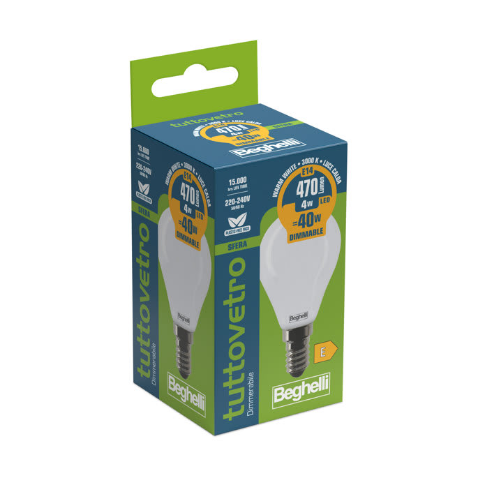 BEGHELLI - BEG58099 TVETRO LED OP SFE DIM 4WE14 3K