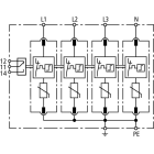 DEHN ITALIA SPA - DEH952409 Limitatore di sovratensione Tipo 2 DEHNguard M per reti trifase TNS con FM