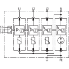 DEHN ITALIA SPA - DEH952328 SPD T2 3P+N 150V CON CONTATTO DG M TT 15