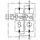 DEHN ITALIA SPA - DEH952135 Limitatore di sovratensione Tipo 2 DEHNguard M per reti monofase TT e TN con FM