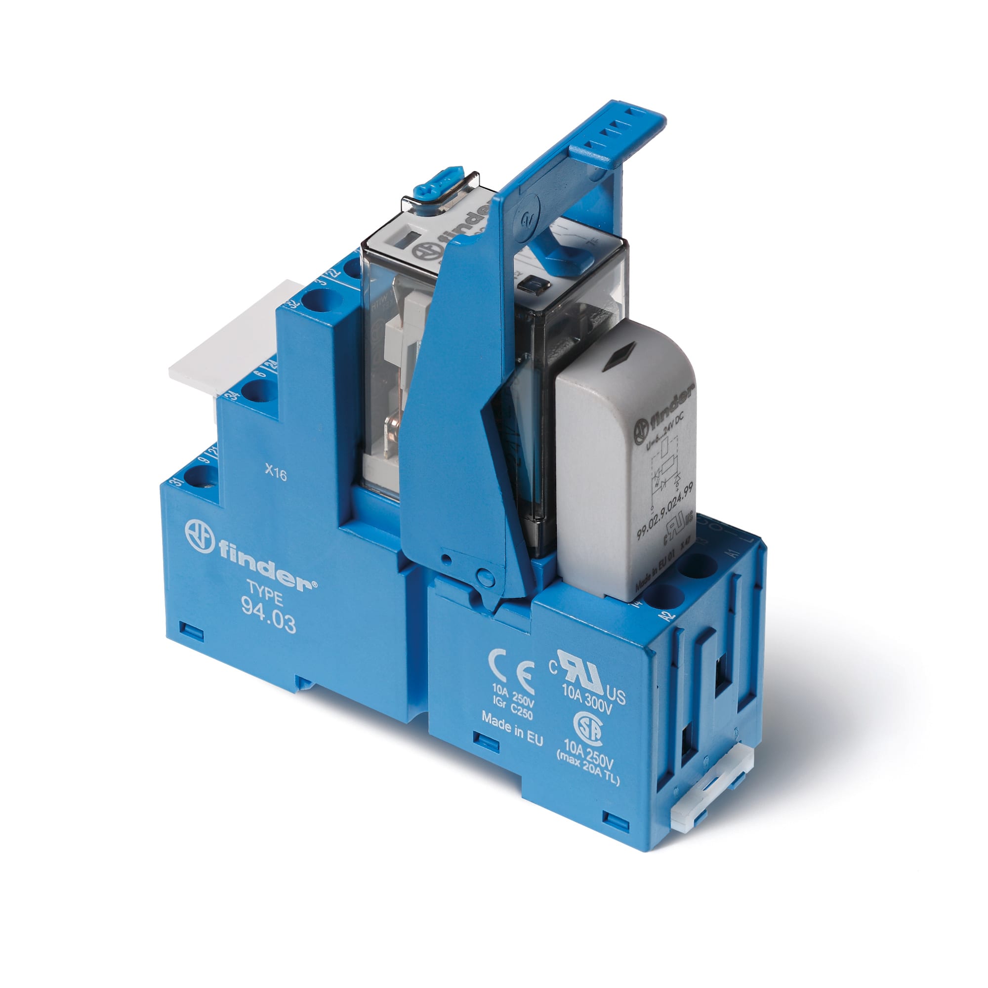 FINDER SPA - FIN583380480060SPB INTERFACCIA MODULARE RELE 3 CONTATTI 10