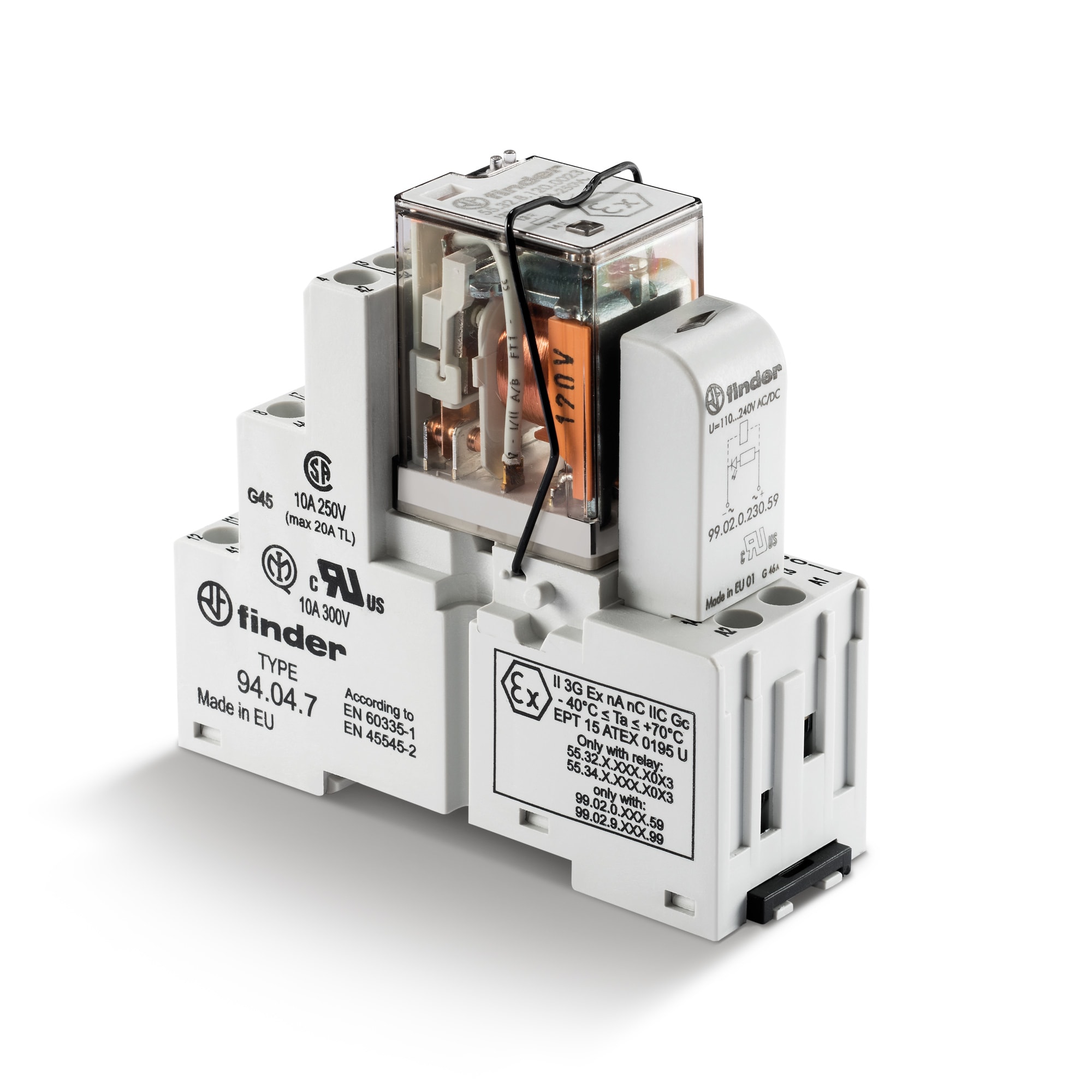 FINDER SPA - FIN583482300049SMA INTERFACCIA MODULARE A RELE 4 CONTATTI