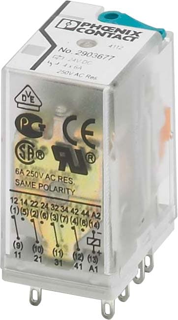 PHOENIX CONTACT - PHC2903683 REL-IR4/L- 24AC/4X21AU RELE SINGOLO