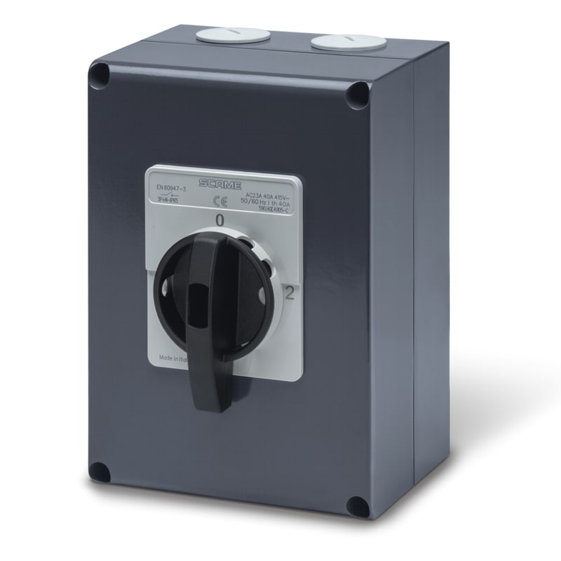 SCAME PARRE SPA - SCA590.HGE4003-C COMMUTATORE IN CASSETTA 40A 3P IP66