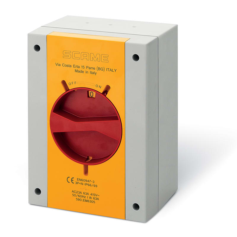 SCAME PARRE SPA - SCA590.EM2508 INT. DI MANOVRA/SEZ. 25A 8P IP66/IP69