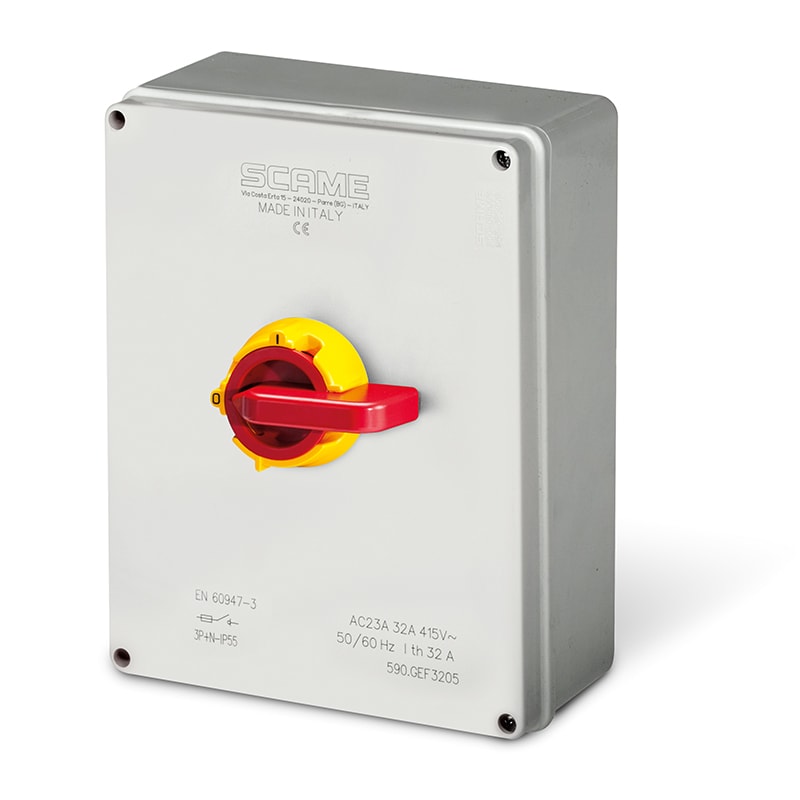 SCAME PARRE SPA - SCA590.EMF1602 INT. DI MANOVRA/SEZ. 16A 2P IP55