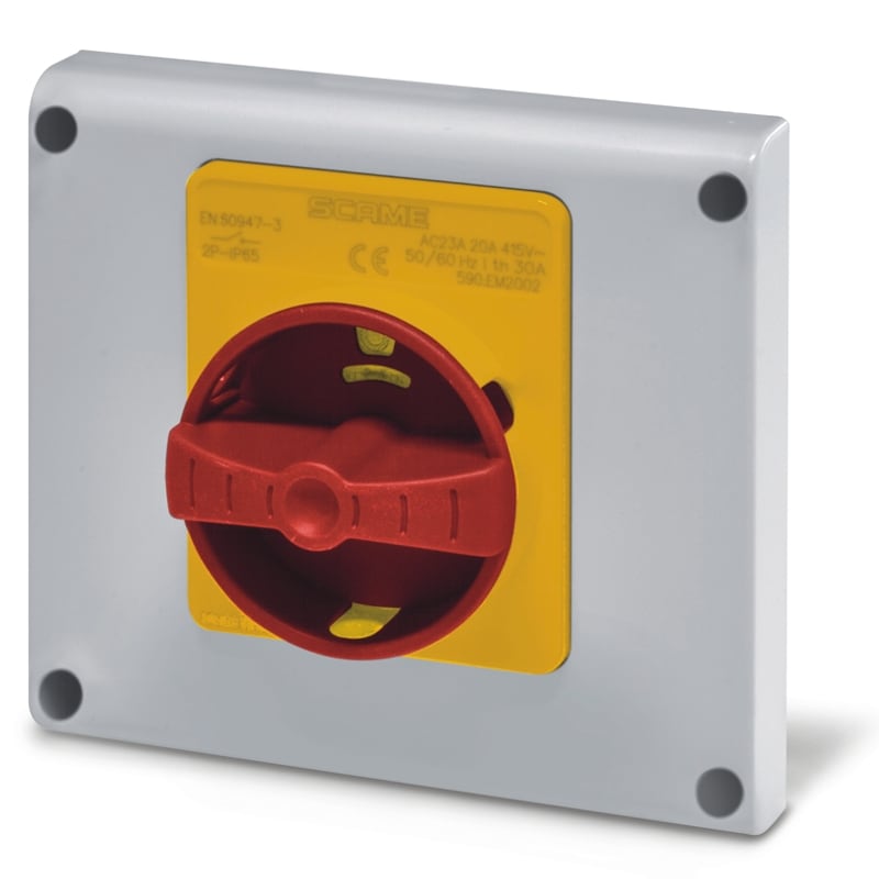 SCAME PARRE SPA - SCA590.ER4003 DISP. COMANDO EMERGENZA IP65 40A 3P INC.