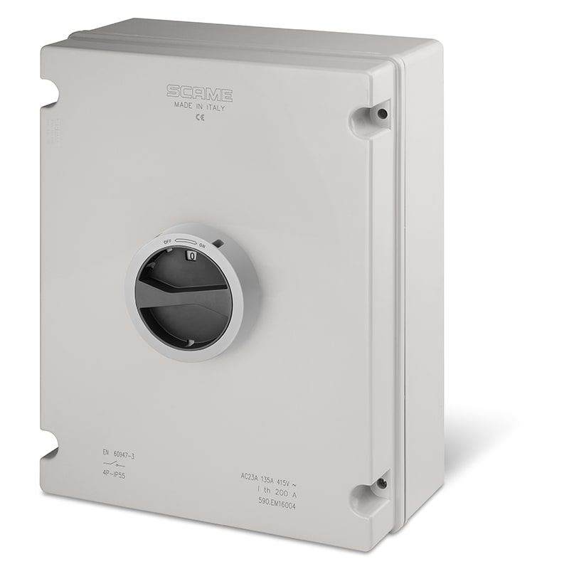 SCAME PARRE SPA - SCA590.GE12505 INT. DI MANOVRA/SEZ. 125A 3P+N IP66/69