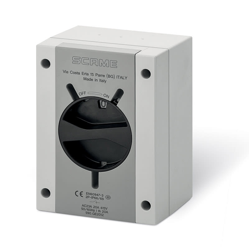 SCAME PARRE SPA - SCA590.GE3215 INT. DI MANOVRA/SEZ. 32A 3P+N IP66/IP69