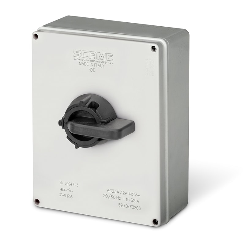 SCAME PARRE SPA - SCA590.GEB8005 INT. DI MANOVRA/SEZ. 80A 3P+N IP55
