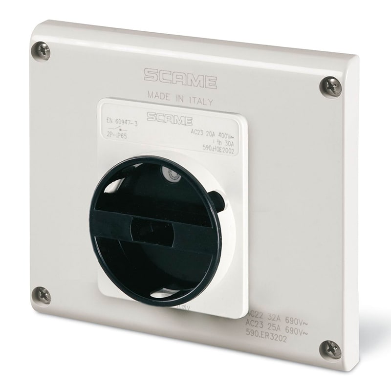 SCAME PARRE SPA - SCA590.GR4002 DISP. COMANDO GENERALE IP65 40A 2P INC.