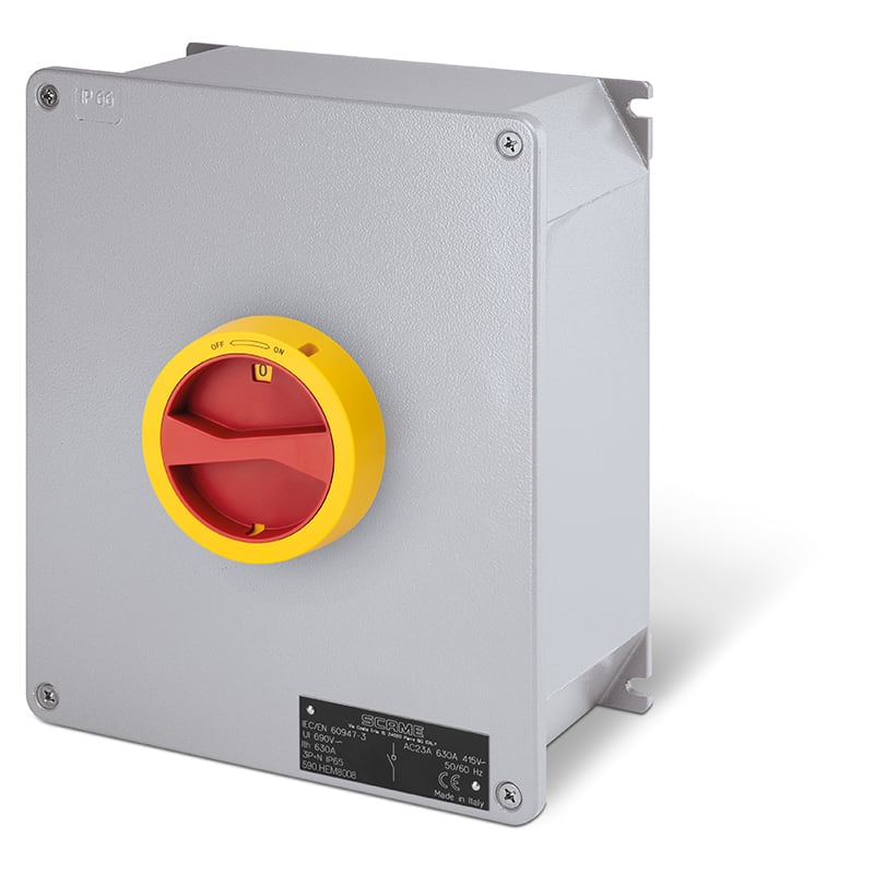 SCAME PARRE SPA - SCA590.HEM12503 INT. DI MANOVRA/SEZ. 125A 3P IP65