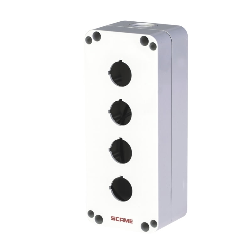 SCAME PARRE SPA - SCA590.PR04K CONTENITORE VUOTO 4 POSTI GRIGIO