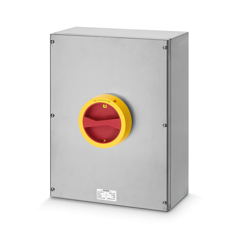 SCAME PARRE SPA - SCA590.SEM12506 ISOLATORS IN ACCIAIO 125A 6 POLI EMERG.
