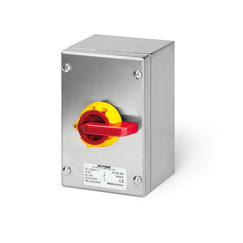 SCAME PARRE SPA - SCA590.SEM2003 ISOLATORS IN ACCIAIO 20A 3 POLI EMERG.