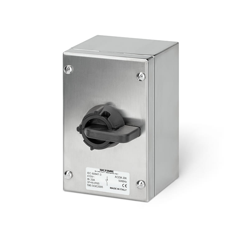 SCAME PARRE SPA - SCA590.SGE2003 ISOLATORS IN ACCIAIO 20A 3 POLI GENERALE