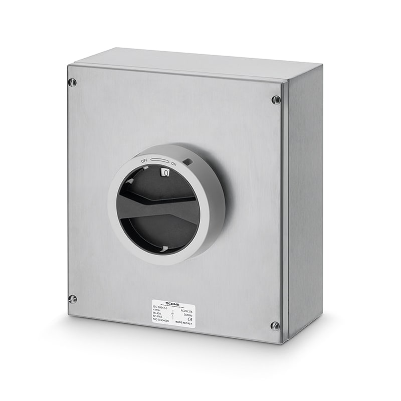 SCAME PARRE SPA - SCA590.SGE4008 ISOLATORS IN ACCIAIO 40A 8 POLI GENERALE