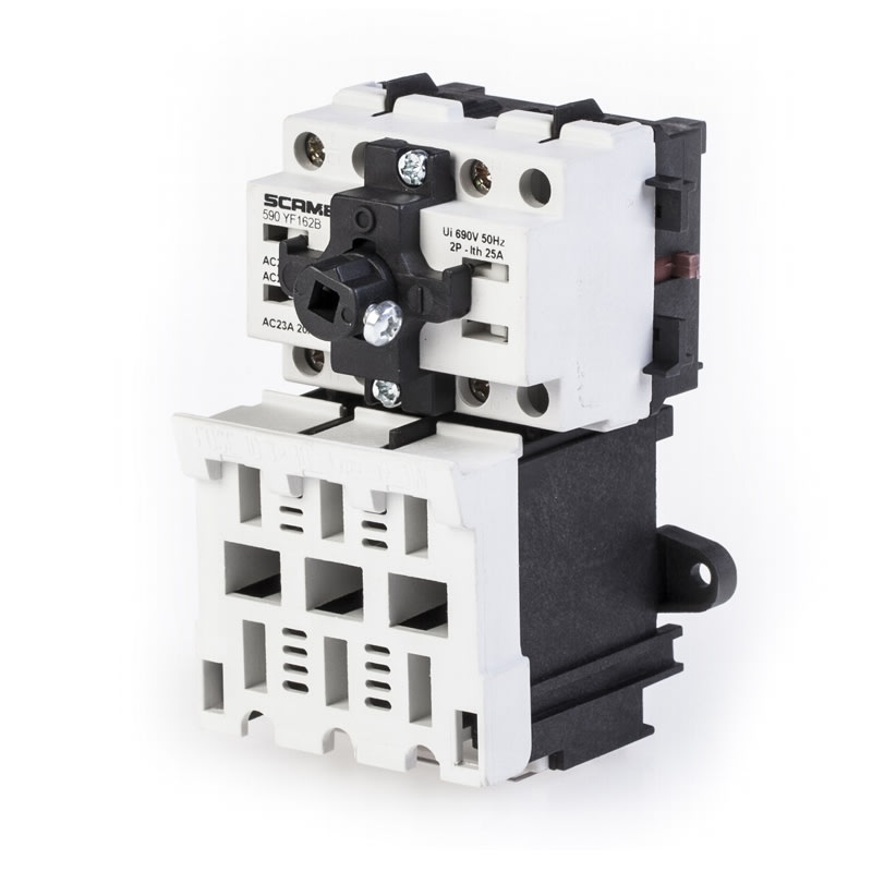 SCAME PARRE SPA - SCA590.YF164B FRUTTO INTERRUT.C/BASE PORTAFUS. 4P 16A