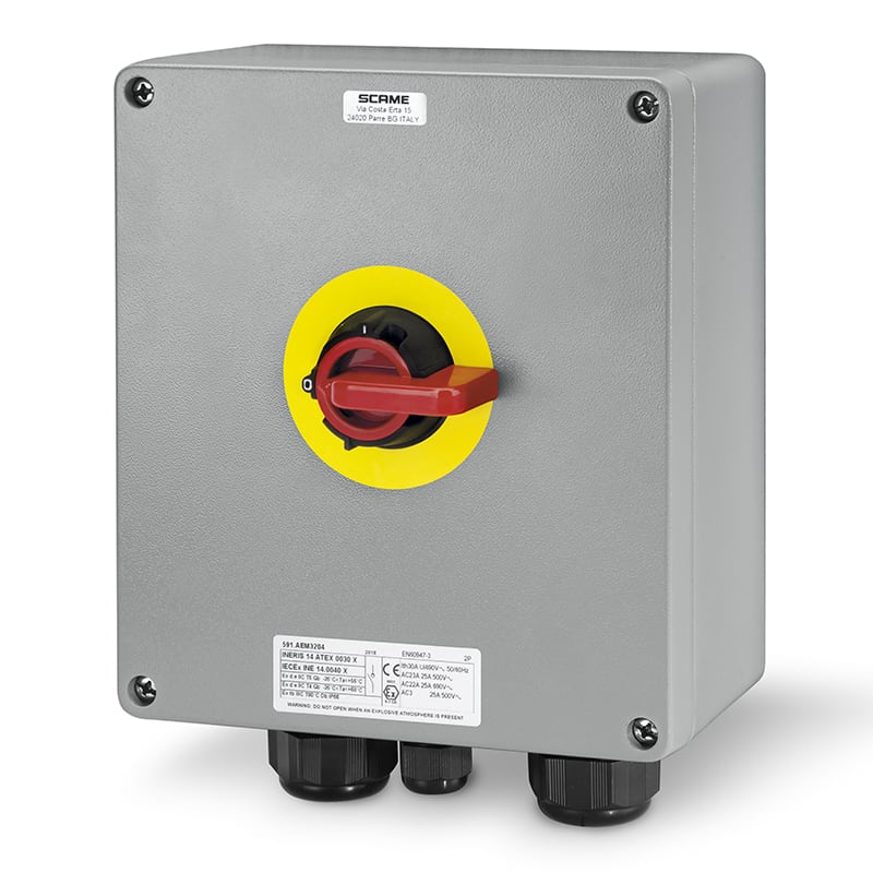 SCAME PARRE SPA - SCA591.AEM6304 DISP. COM. EMERGENZA EX GD 3/4P 63A AL