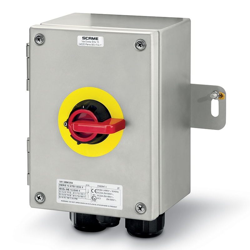 SCAME PARRE SPA - SCA591.SEM2004 DISP. COM. EMERGENZA EX GD 3/4P 20A INOX