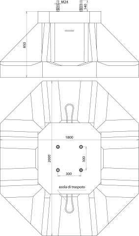 DEHN ITALIA SPA - DEH103030 FONDAZIONE A BICCHIERE C50/60, H13-19