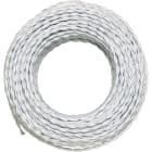 LE PROLUNGHE SAS - PRG5924 TRECCIA SETA 2X0.50 BIANCO MT. 100