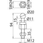 DEHN ITALIA SPA - DEH754235 KFP 20 M12 35 SSM