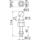 DEHN ITALIA SPA - DEH755245 KFP 25 M12 45 SSM
