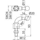 DEHN ITALIA SPA - DEH707235 KFP 20 W90 M12 35SSM