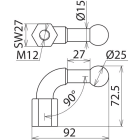 DEHN ITALIA SPA - DEH757200 KFP 25 W90 M12