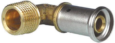 HENCO - CAPPELLOTTO - CPL5P2605 GOMITO MASCHIO IN OTTONE 26X3/4