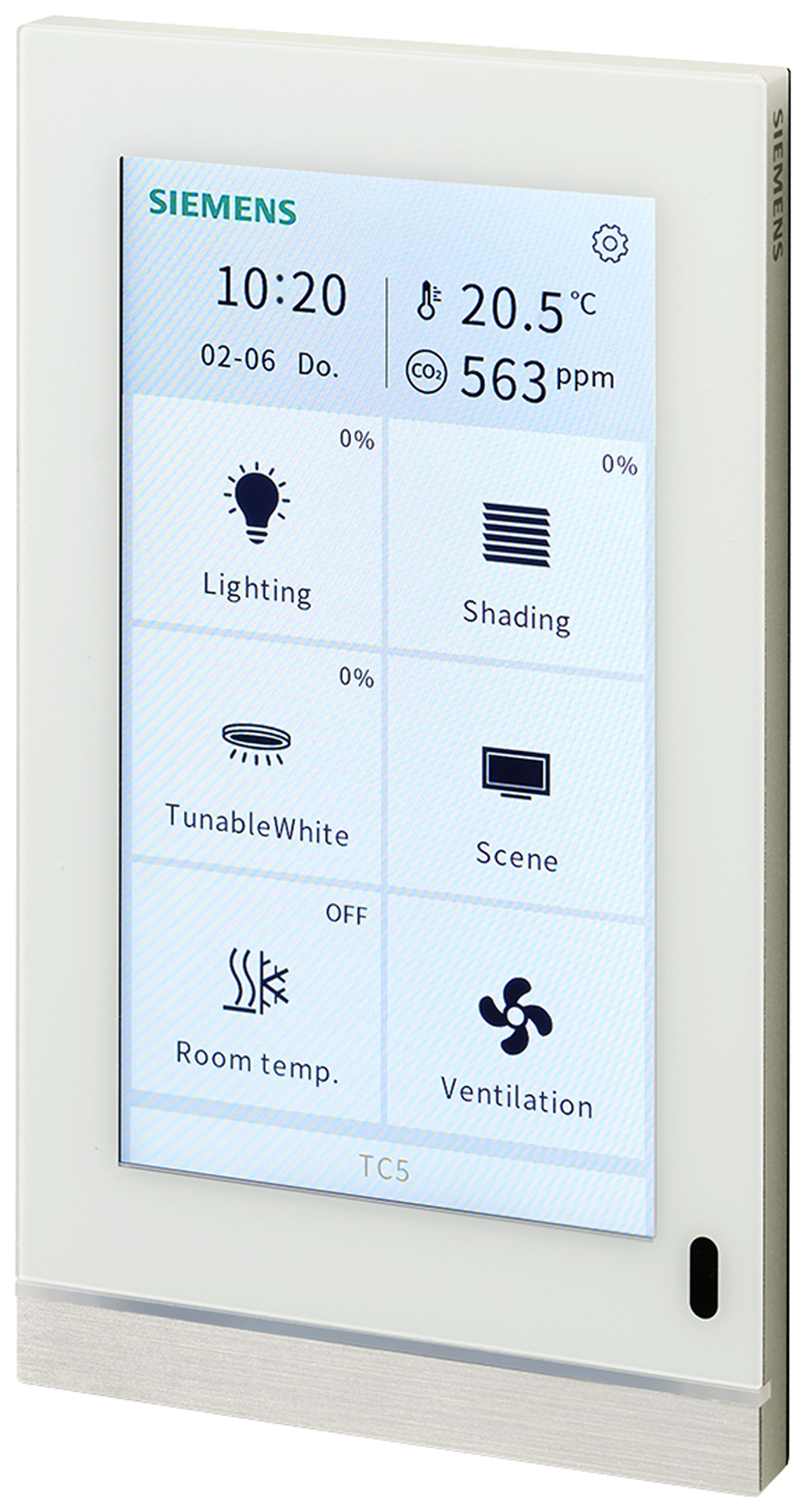 SIEMENS - BUILDING T - BCT5WG1205-2AB12 DISPLAY TOUCH TC5 V2 UP205/12 BIANCO