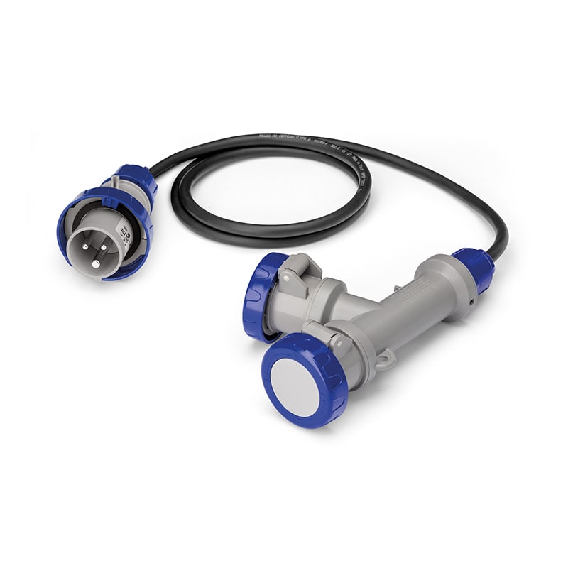 SCAME PARRE SPA - SCA600.2515-062 ADATTATORE 2x2P+T 220V 16A IP67 CAVO 2m