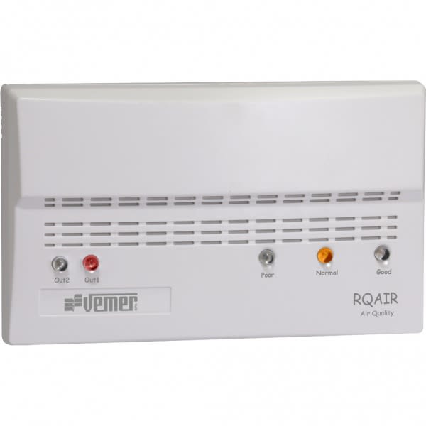 VEMER SPA - VEMVE788000 RQAIR RIVELATORE DI CO2 DA PARETE BIANCO