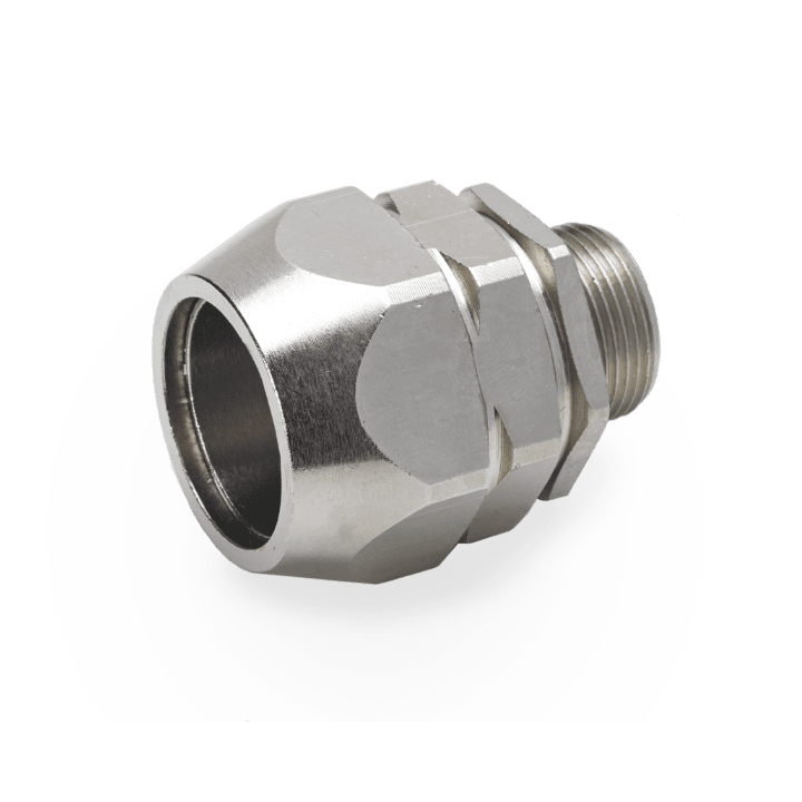 COSMEC - CSMT16014-5040 Raccordo metallico maschio fisso per tubo fless. e treccia metallica, filetto M50x1,5 mm, AD40