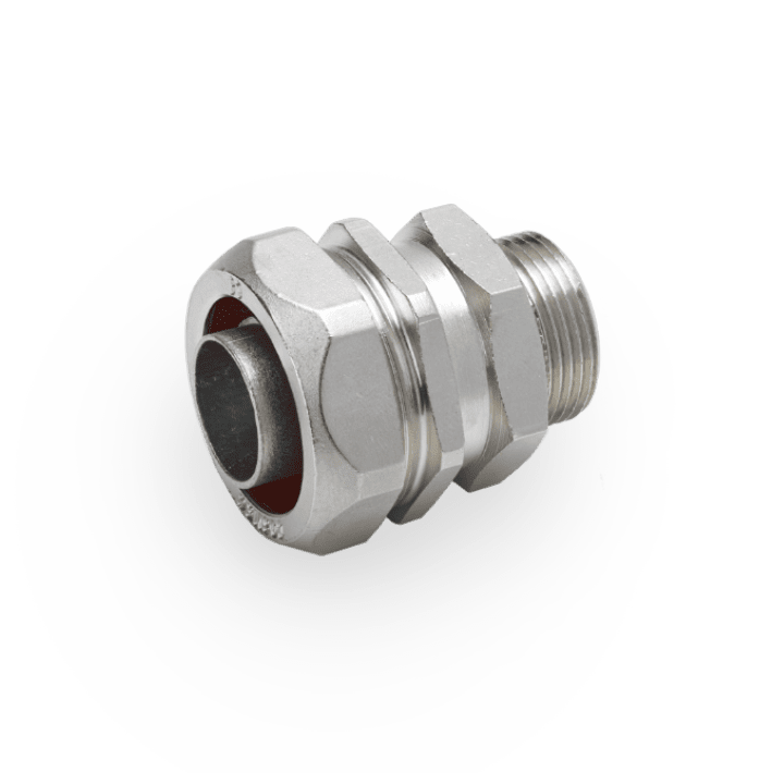 COSMEC - CSM6014-65IG Raccordo metallico maschio girevole per tubo metallico flessibile, filett. GAS 2" 1/2 ISO 7/1, AD63